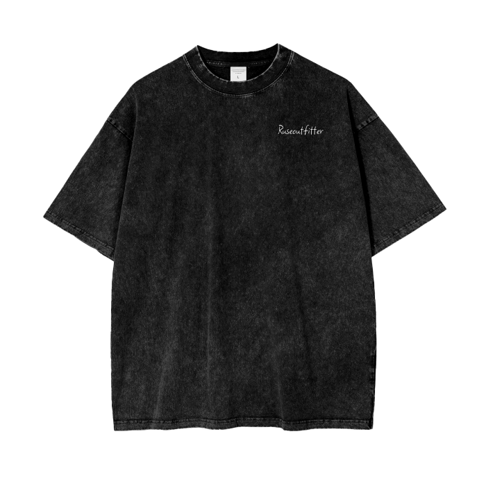 Ruse Definition Acid Wash Oversize T-Shirt - 250 GSM